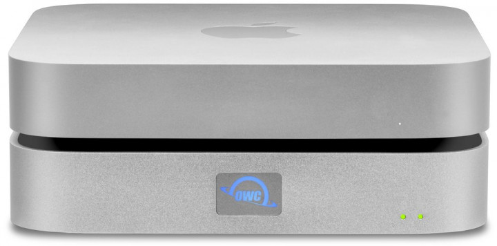 OWC miniStack STX Stackable Storage Enclosure with Thunderbolt Hub Xpansion - Silver