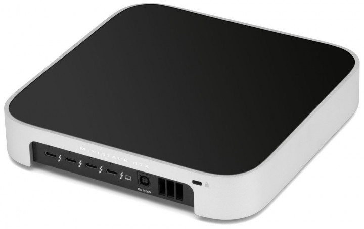 OWC miniStack STX Stackable Storage Enclosure with Thunderbolt Hub Xpansion - Silver