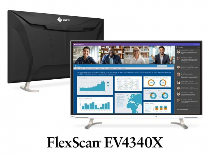 Monitor Eizo FlexScan EV4340X 42.5-inch   USB-C + Garantía Eizo Iberia (5 anos) - Black or White