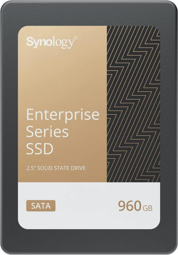 Synology 960GB, 530MB/S leitura, 500MB/s escrita, TBW 2290 TB, DWPD 1,3, MTBF 1,5 milhão de horas