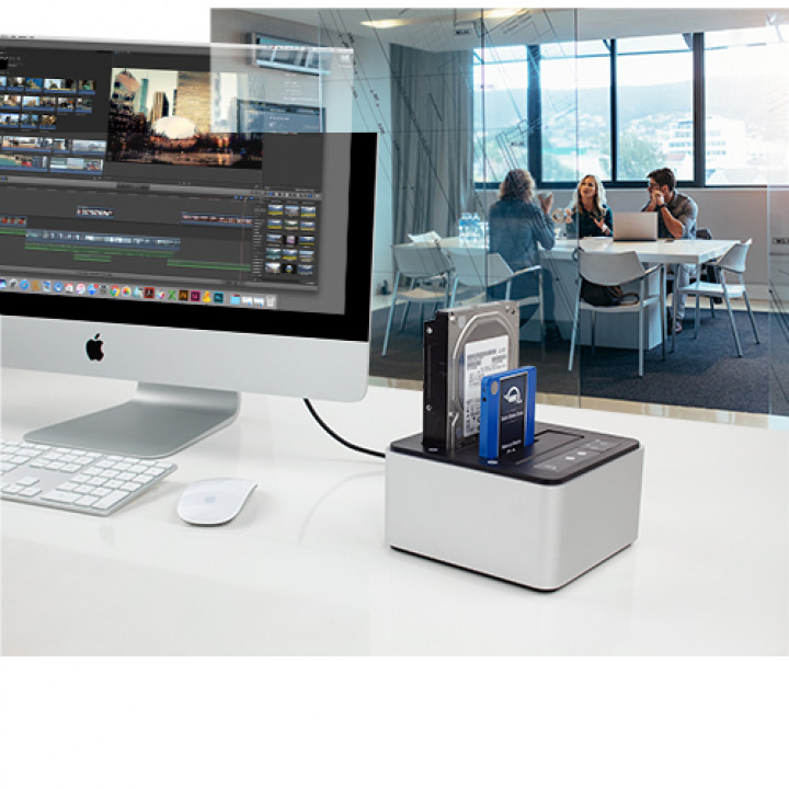 OWC Drive Dock USB 3.2 (10Gb/s) Dual-Bay Drive Docking Solution for 2.5-inch and 3.5-inch SATA Drives