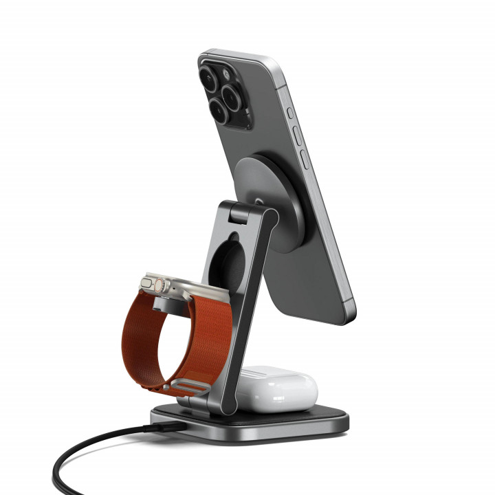 Satechi - 3-in-1 Foldable Qi2 Wireless Charging Stand