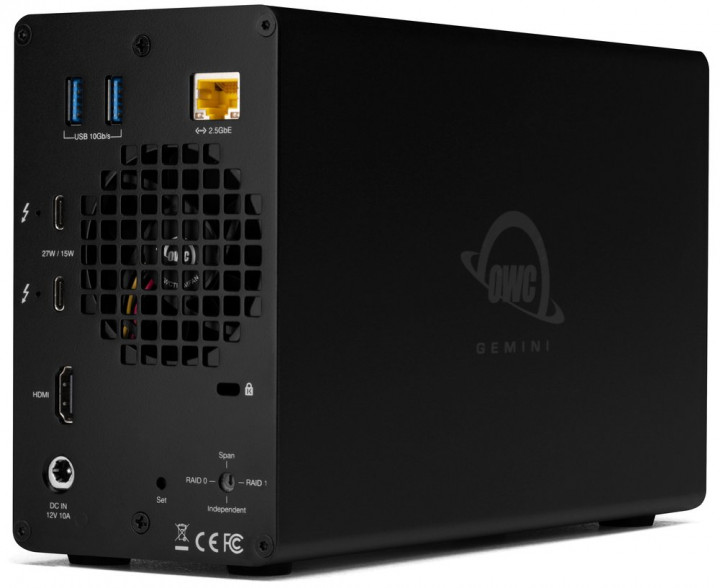 12.0TB OWC Gemini Ultra X6 - Thunderbolt (USB-C) Dock and Dual-Drive SSD RAID External Storage Solution