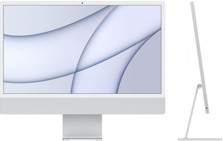 24-inch iMac with Retina 4.5K display: Apple M4 chip with 8‑core CPU and 8‑core GPU, 16GB, 256GB SSD - Silver