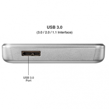 Express 2.5” Enclosure USB3 Silver